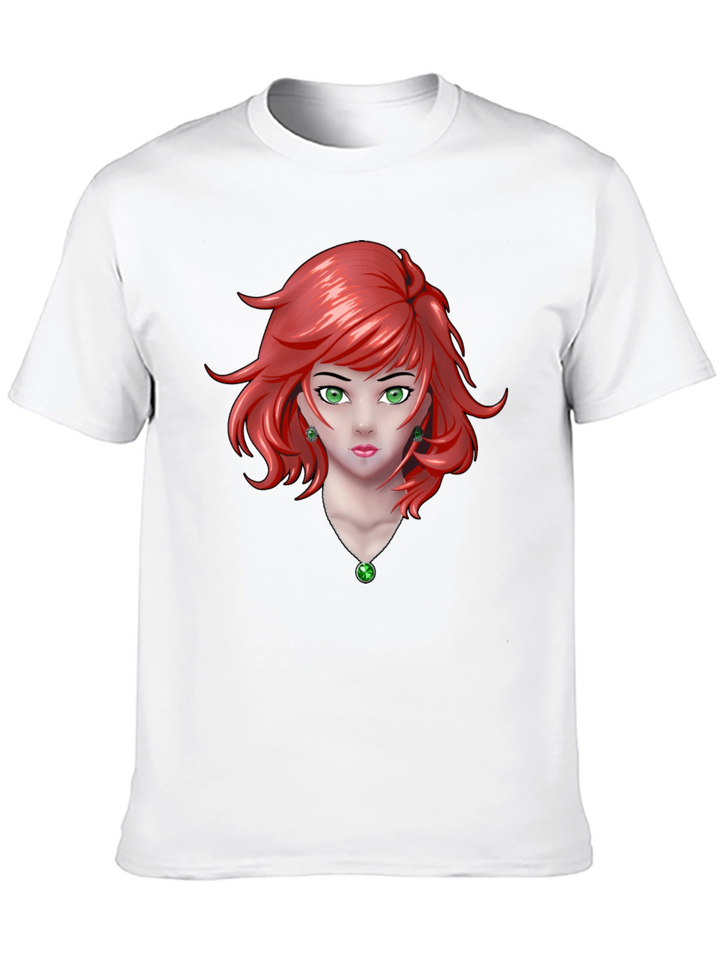 Anime Girl Graphic Black T-Shirt