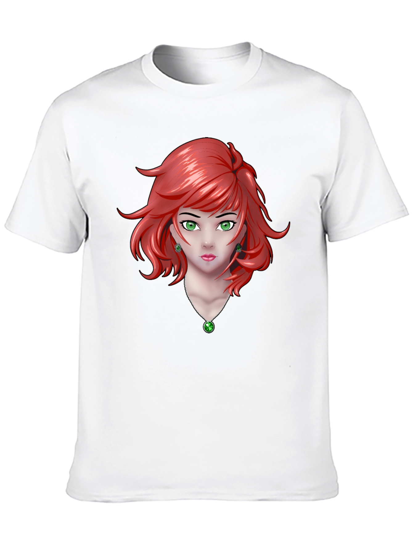 Anime Girl Graphic Black T-Shirt