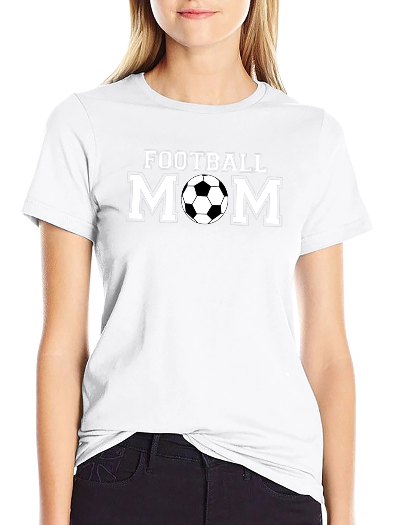 Football Mom Graphic T-Shirt