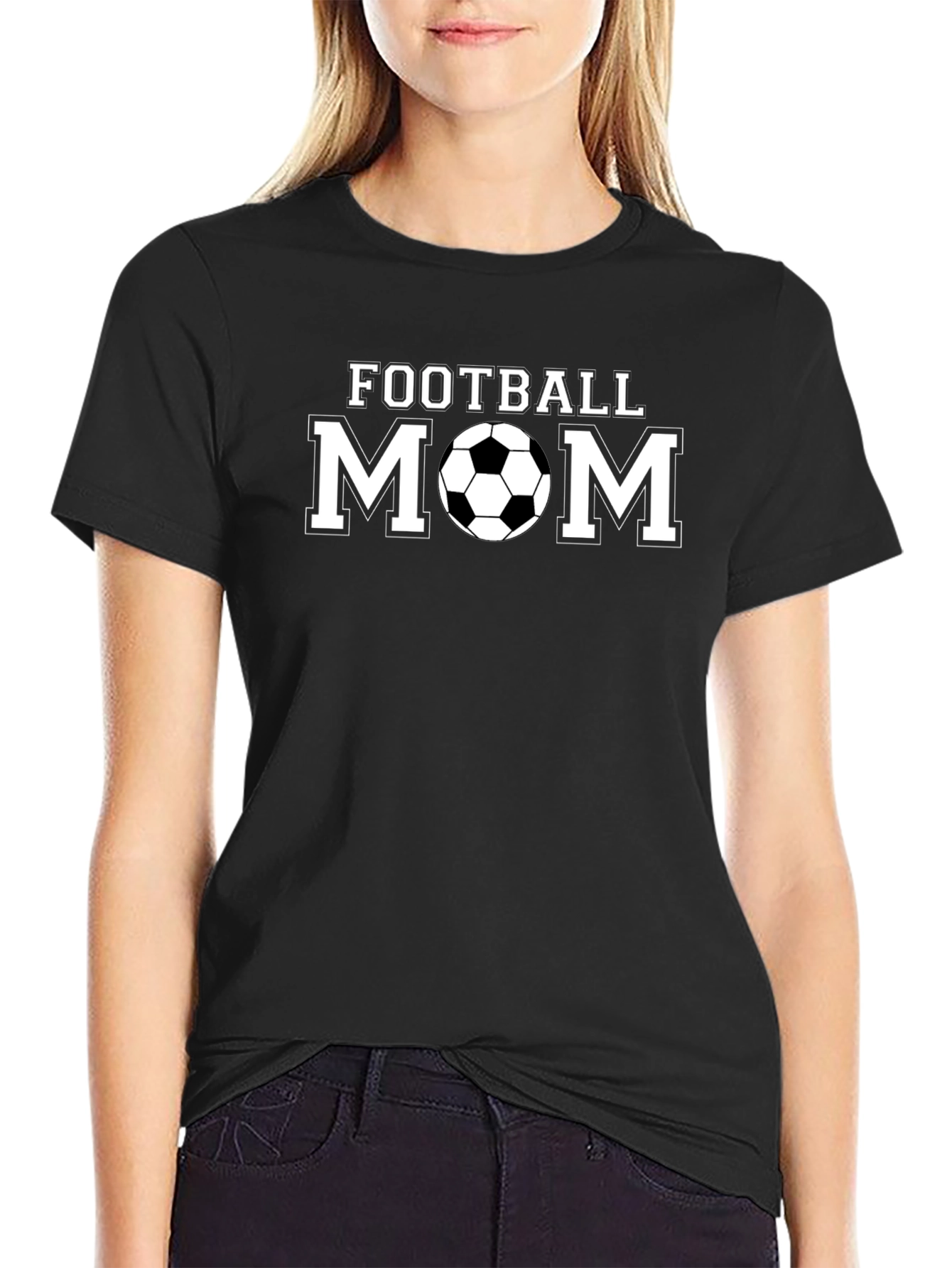 Football Mom Graphic T-Shirt