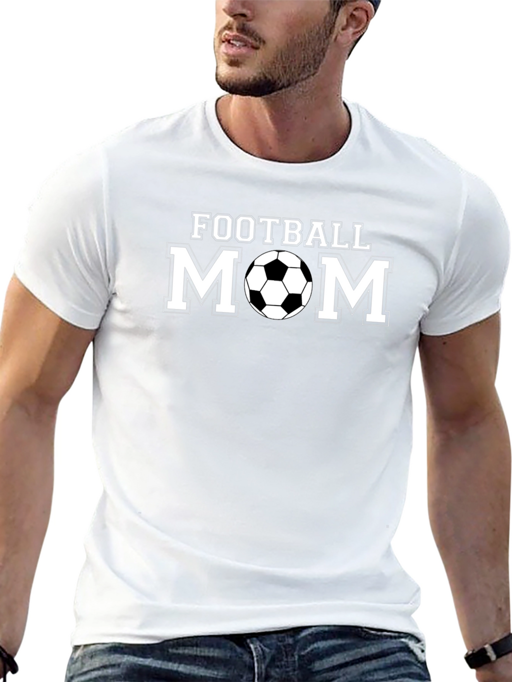 Football Mom Graphic T-Shirt