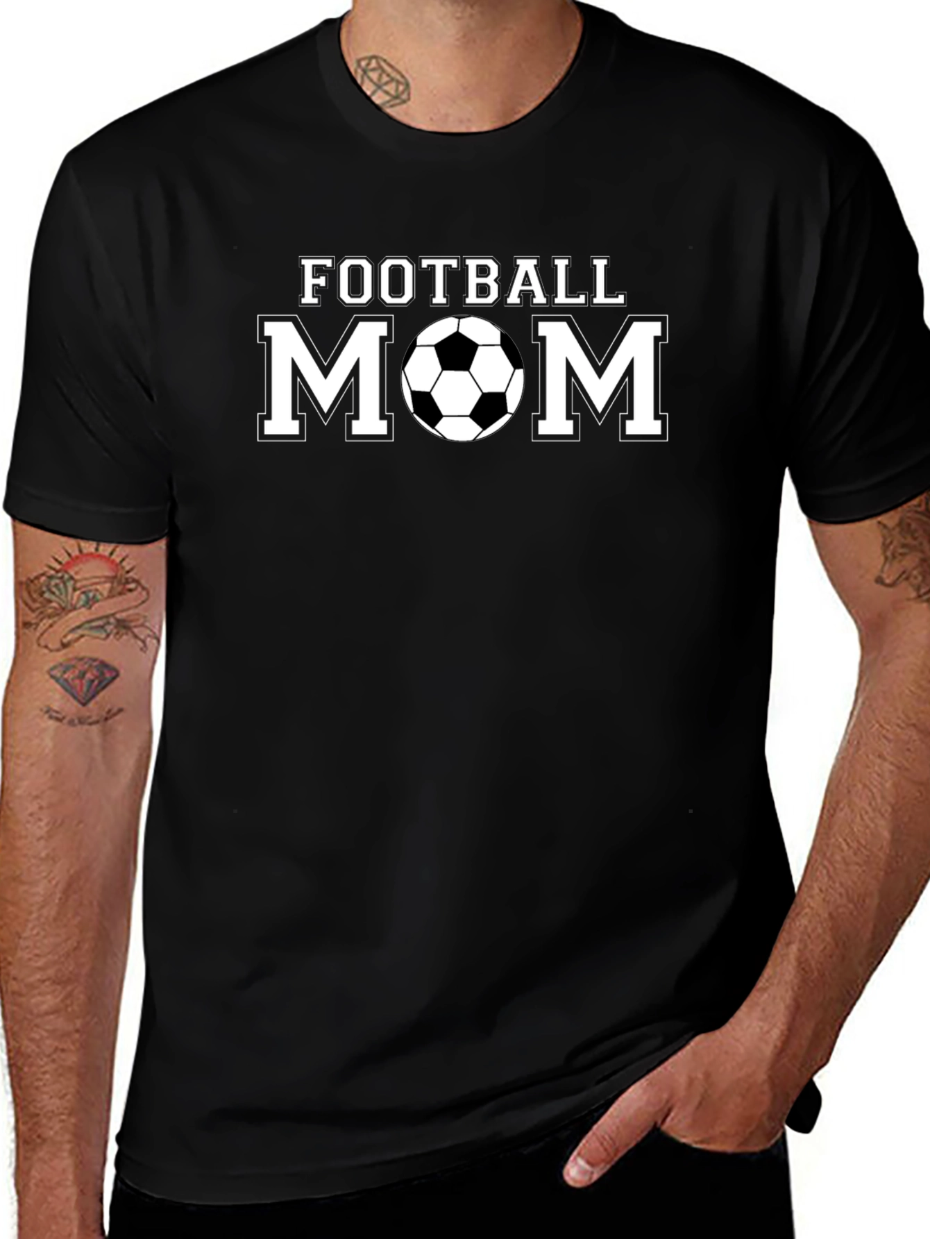 Football Mom Graphic T-Shirt