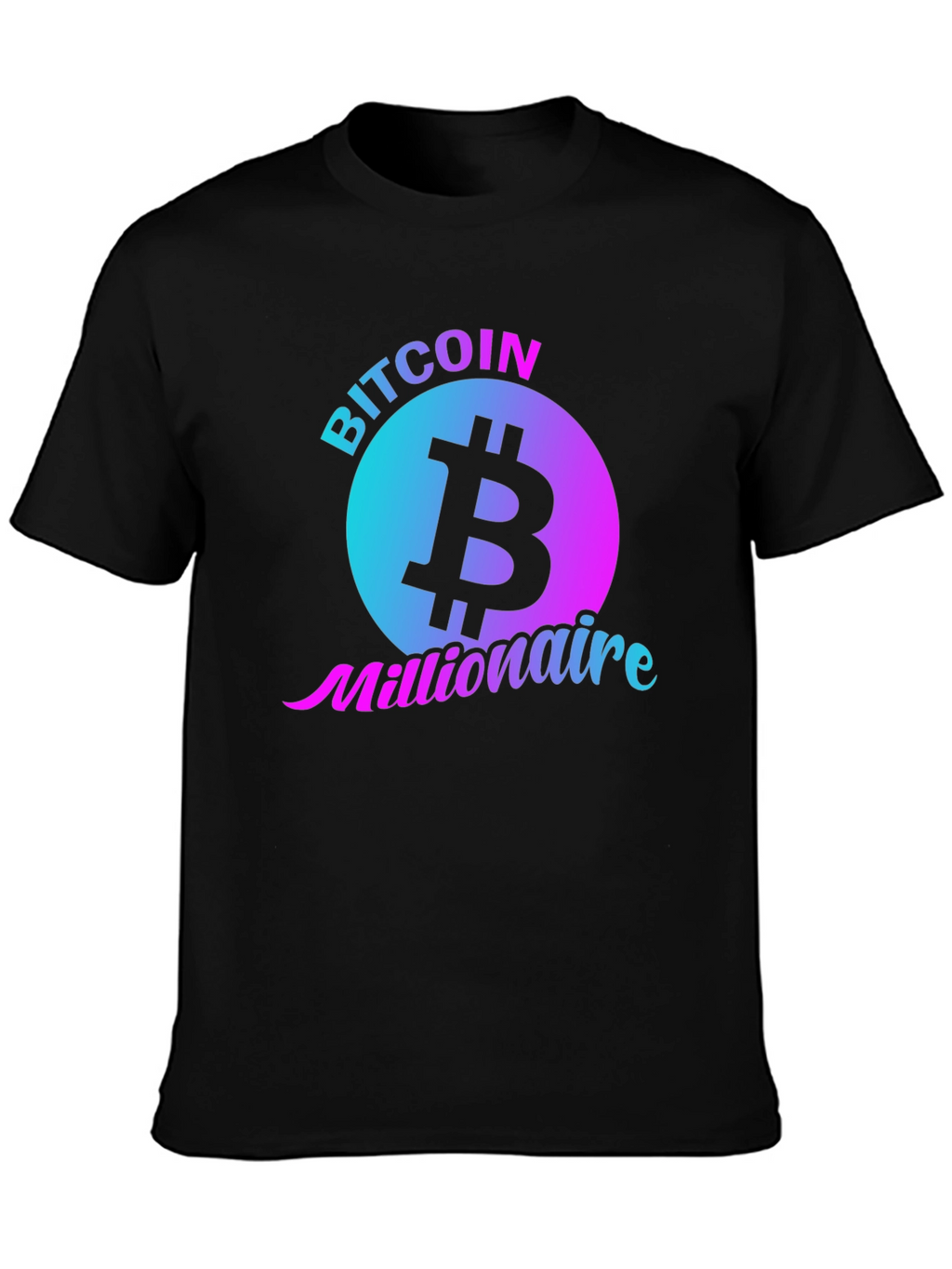 Bitcoin Millionaire Black T-Shirt