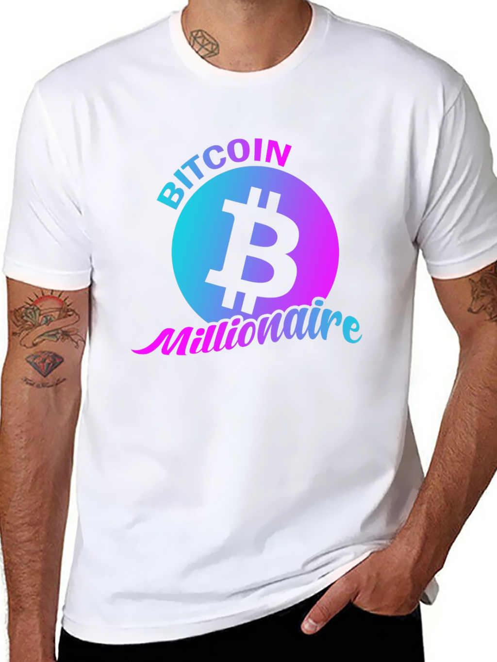 Bitcoin Millionaire Black T-Shirt