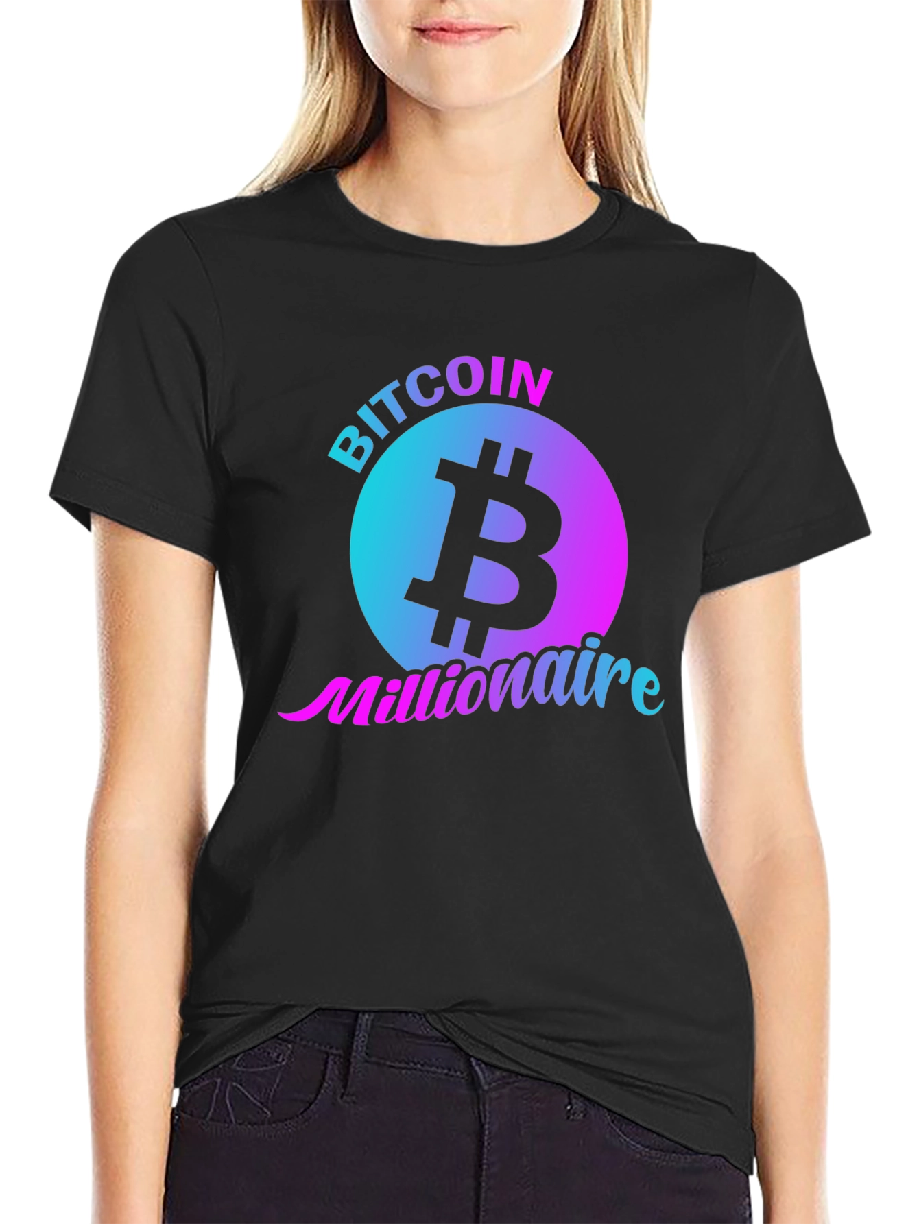 Bitcoin Millionaire Black T-Shirt