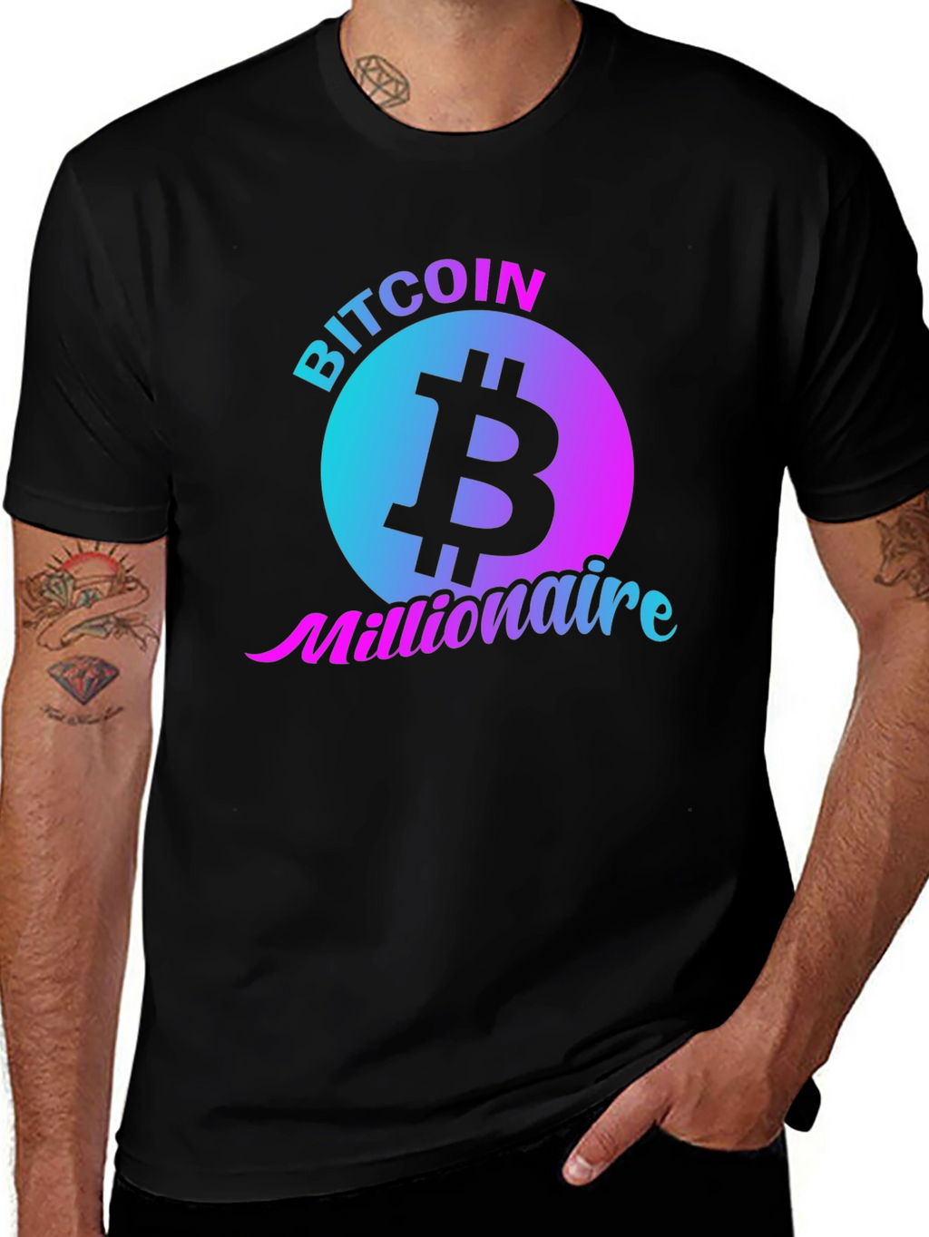Bitcoin Millionaire Black T-Shirt