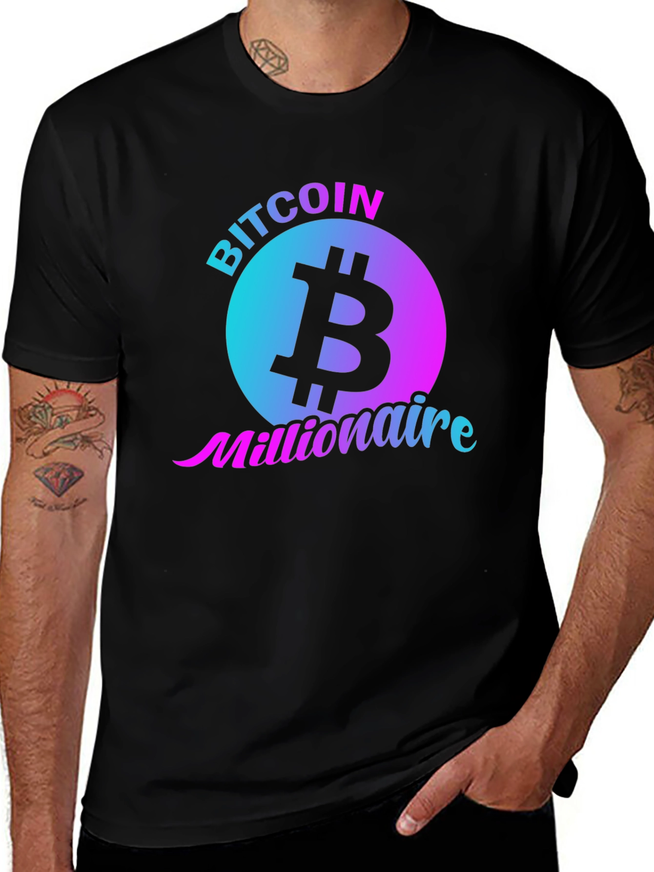 Bitcoin Millionaire Black T-Shirt