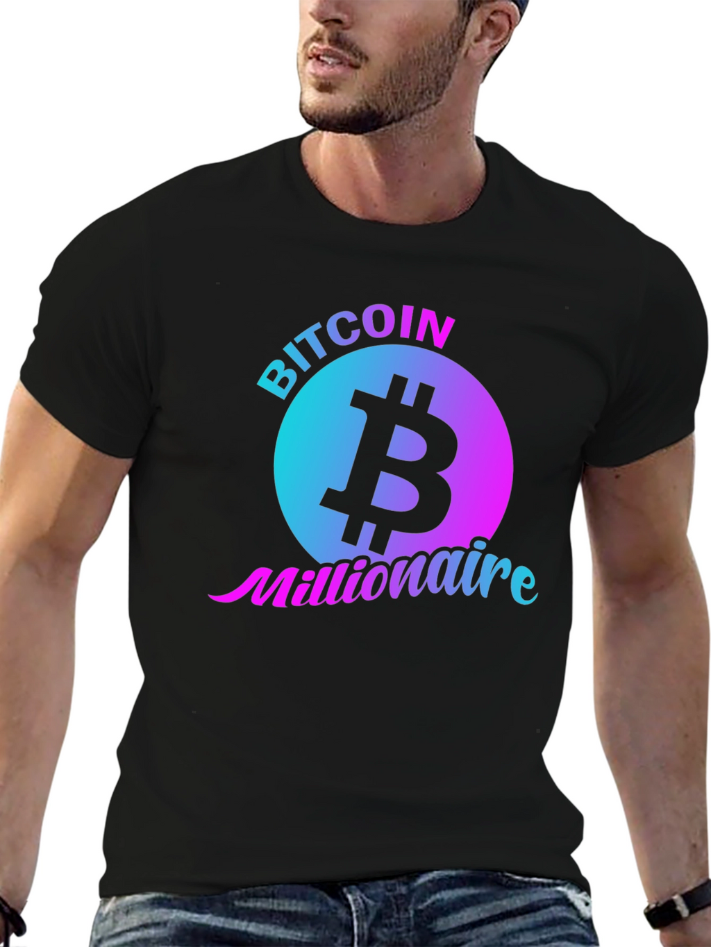 Bitcoin Millionaire Black T-Shirt