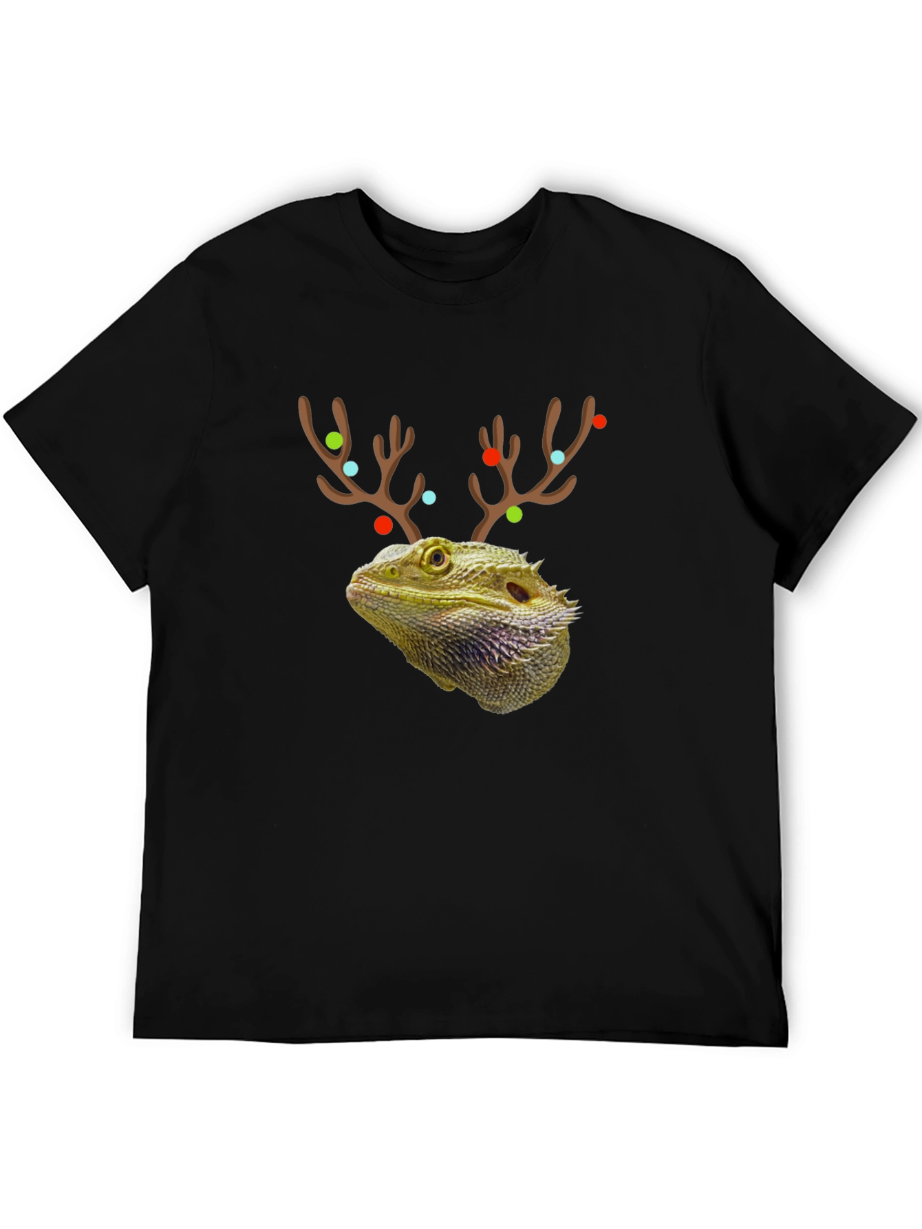 Bearded Dragon Reindeer Holiday T-Shirt