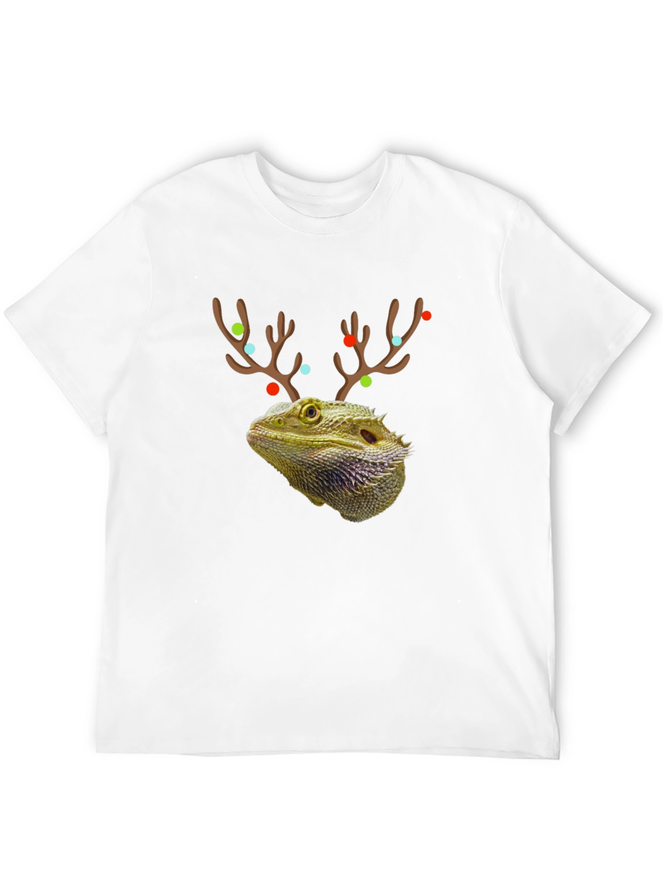 Bearded Dragon Reindeer Holiday T-Shirt