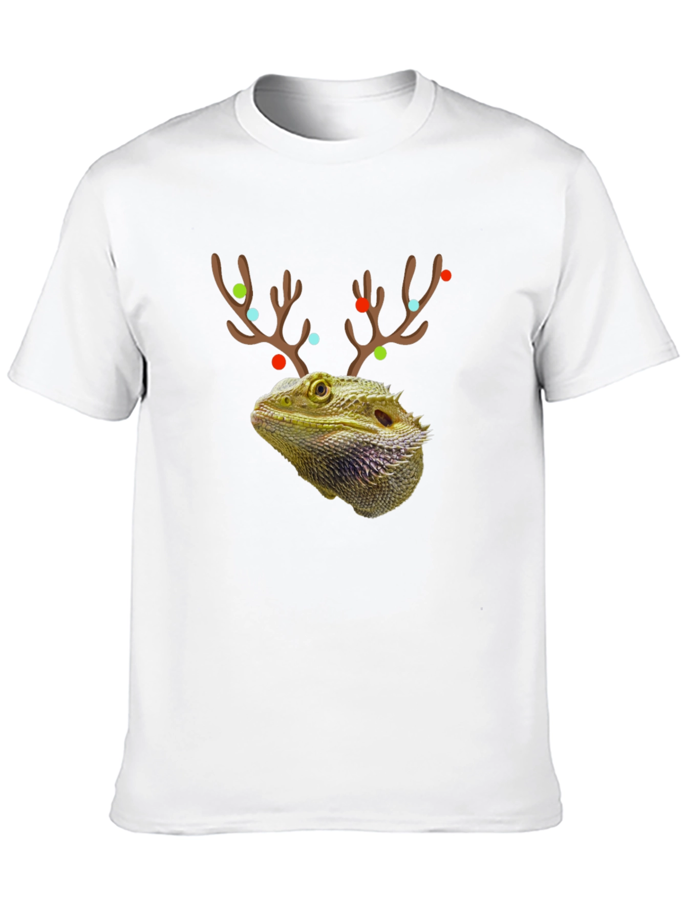 Bearded Dragon Reindeer Holiday T-Shirt