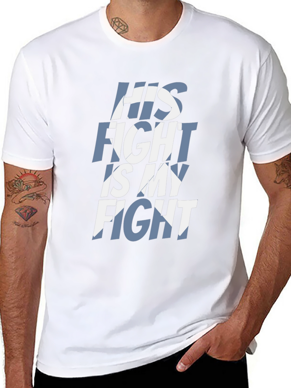 His Fight Is My Fight Graphic T-Shirt