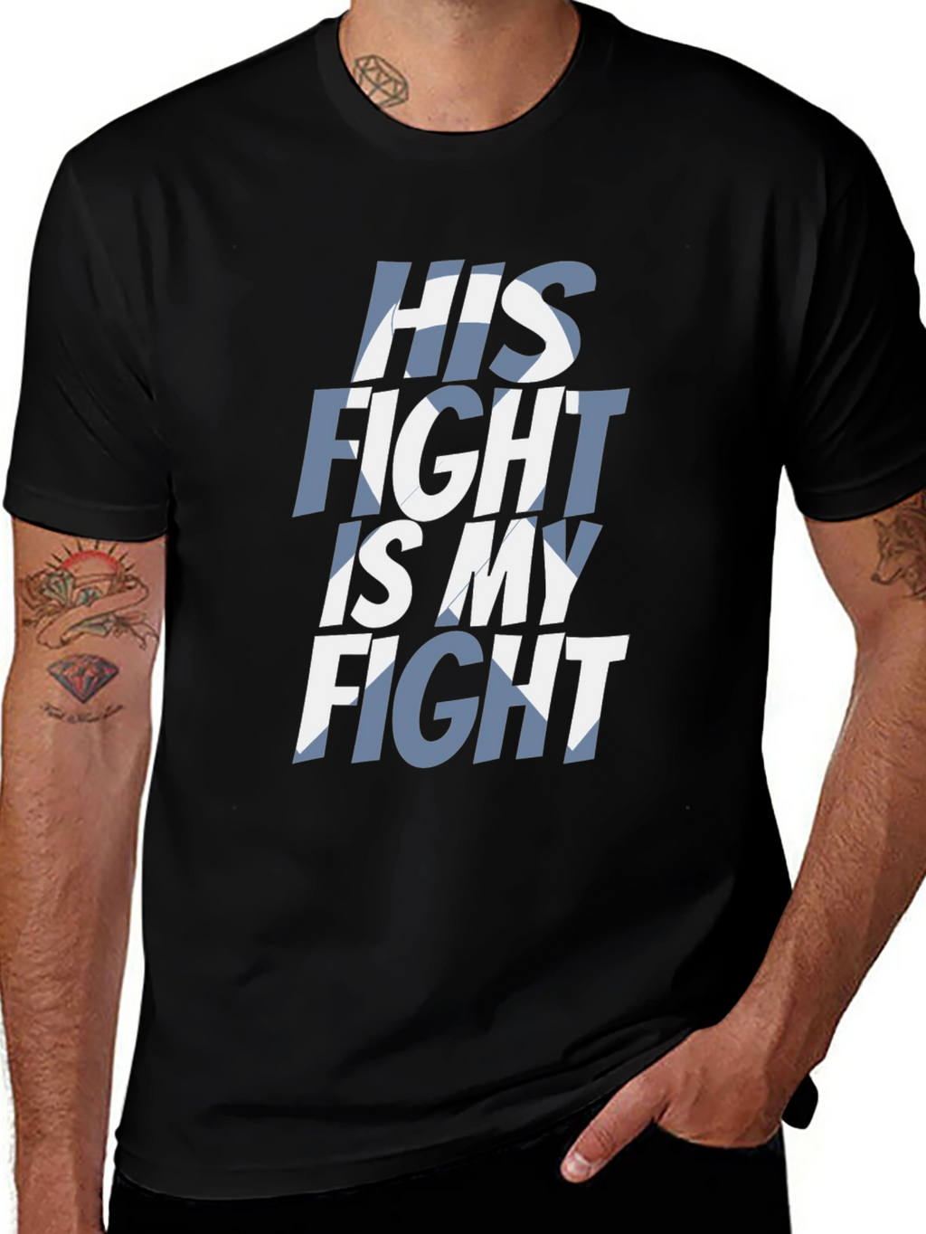 His Fight Is My Fight Graphic T-Shirt