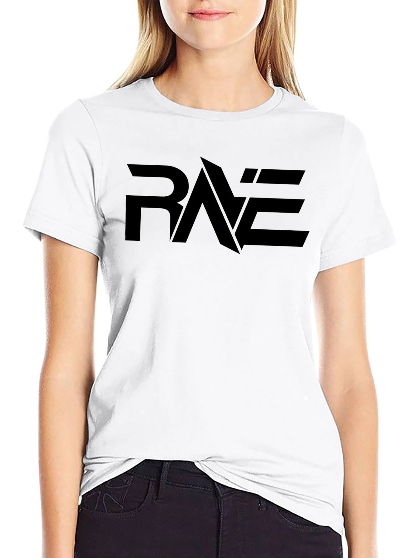 Black RAE Graphic Tee - Modern Style