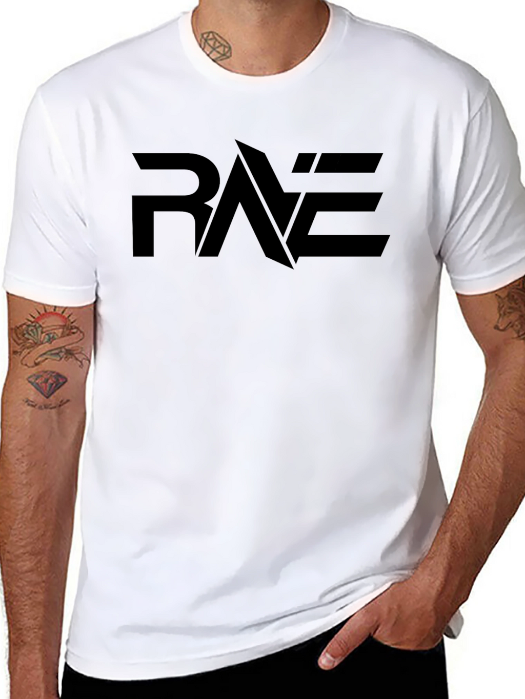 Black RAE Graphic Tee - Modern Style