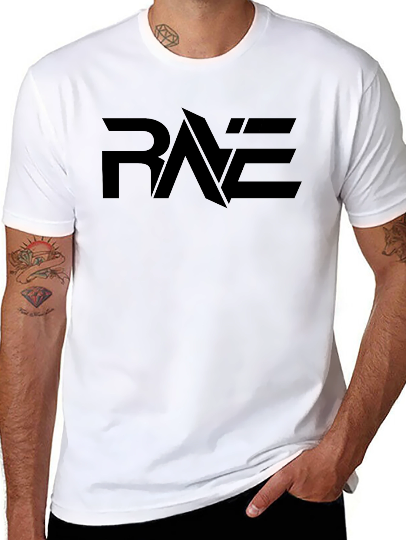 Black RAE Graphic Tee - Modern Style