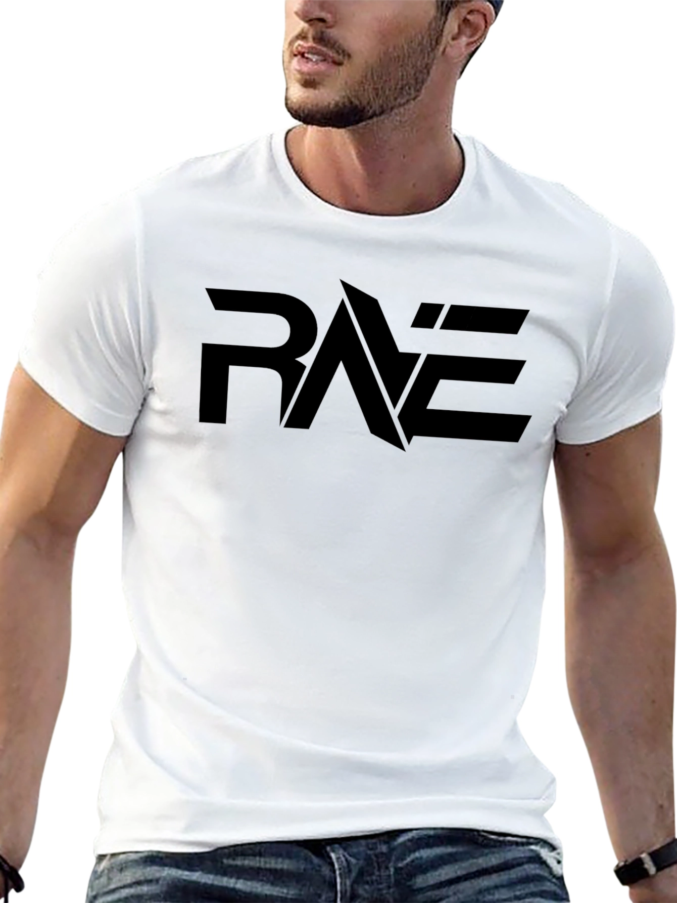 Black RAE Graphic Tee - Modern Style