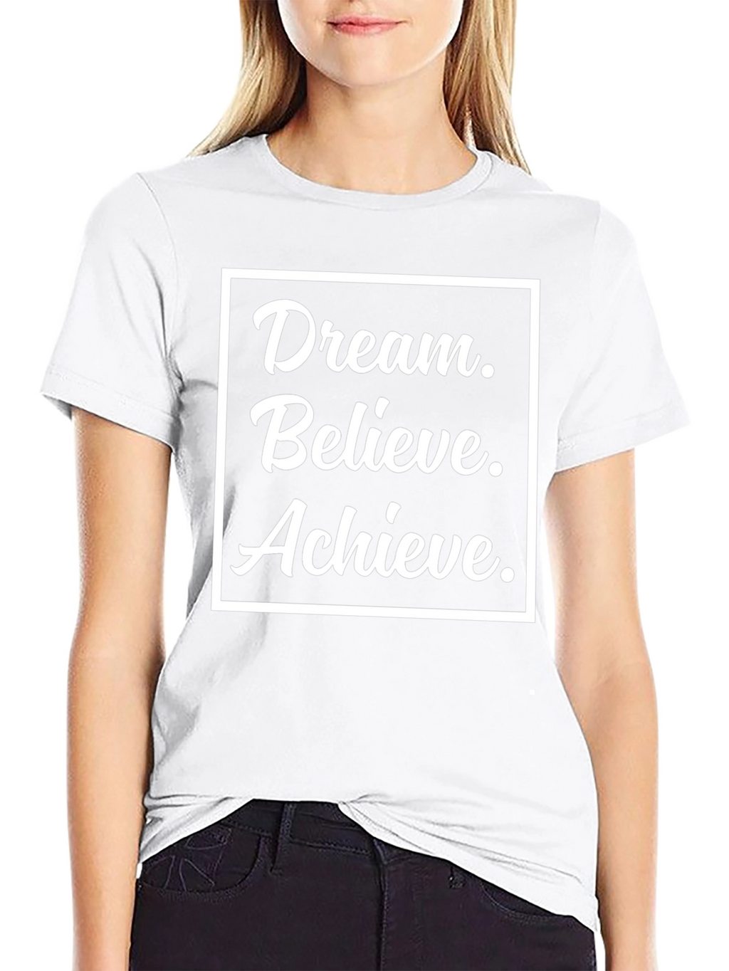 Dream Believe Achieve Black T-Shirt