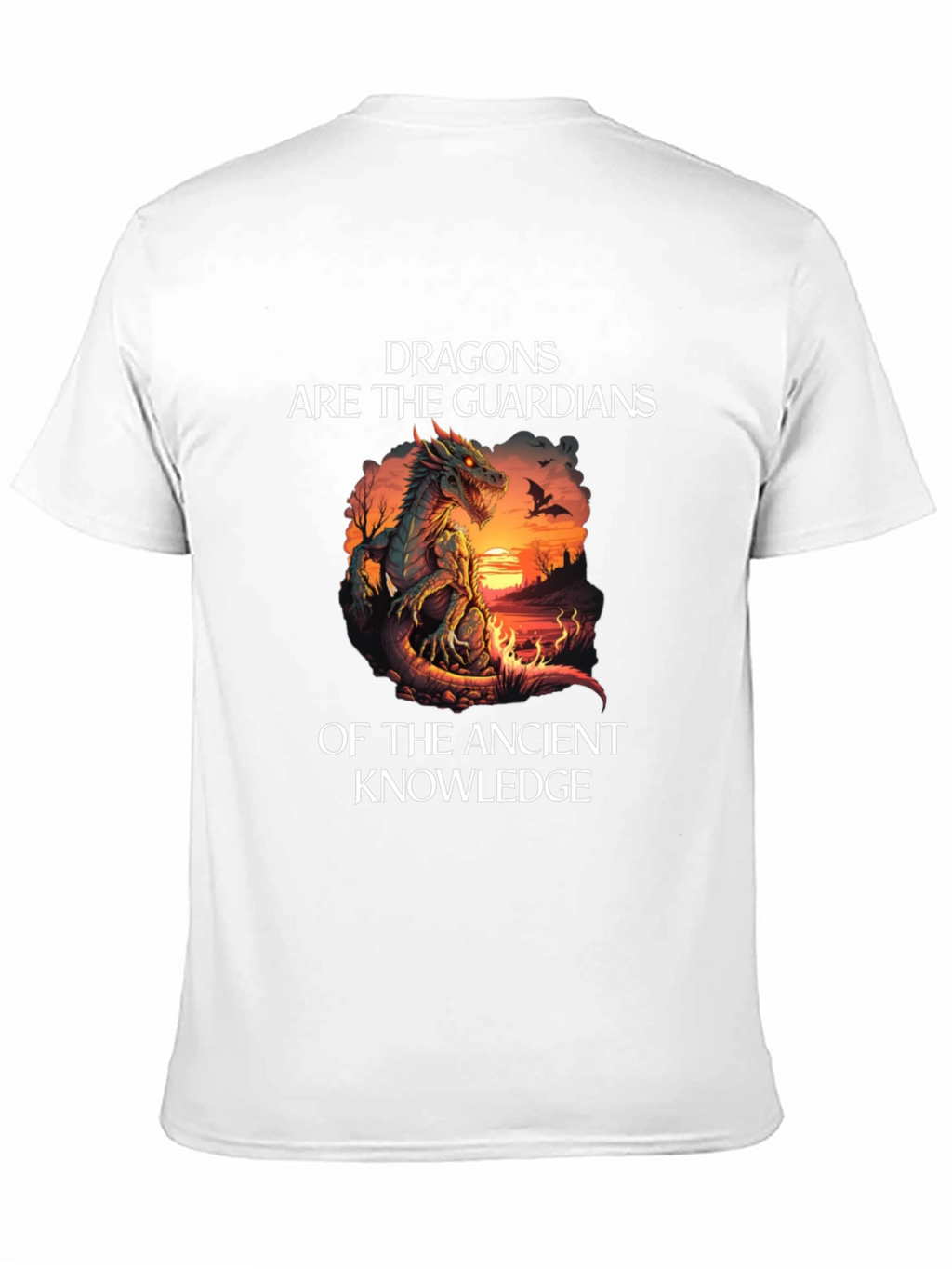 Dragon Guardians Ancient Knowledge Black T-Shirt