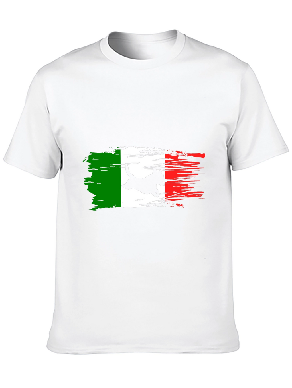 Italian Flag Dog T-Shirt - Black