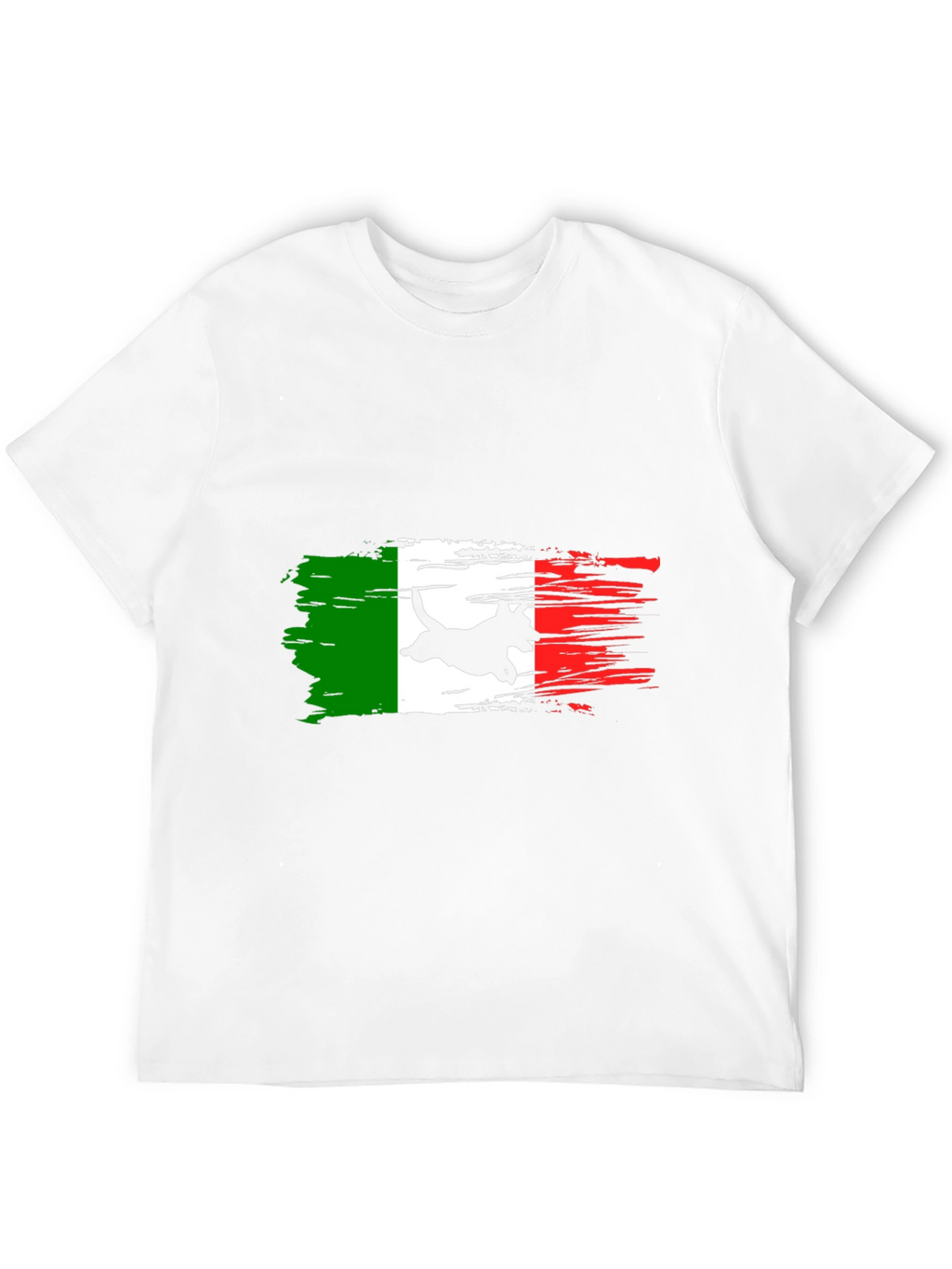 Italian Flag Dog T-Shirt - Black