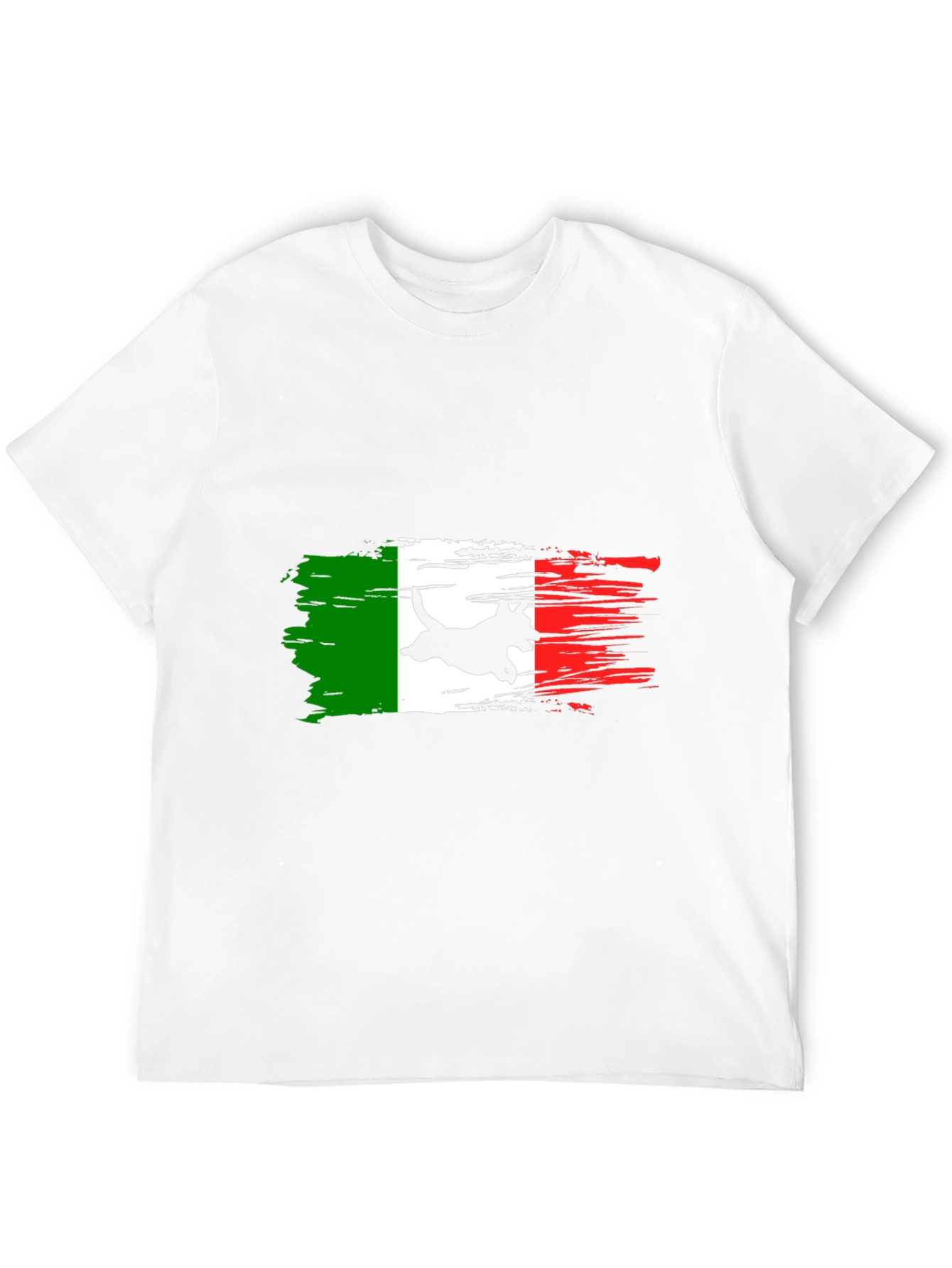 Italian Flag Dog T-Shirt - Black