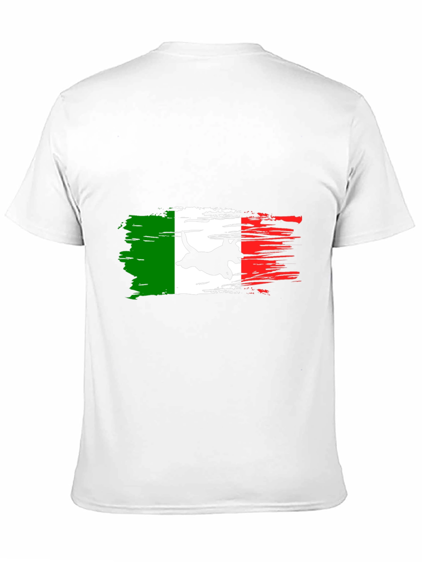 Italian Flag Dog T-Shirt - Black