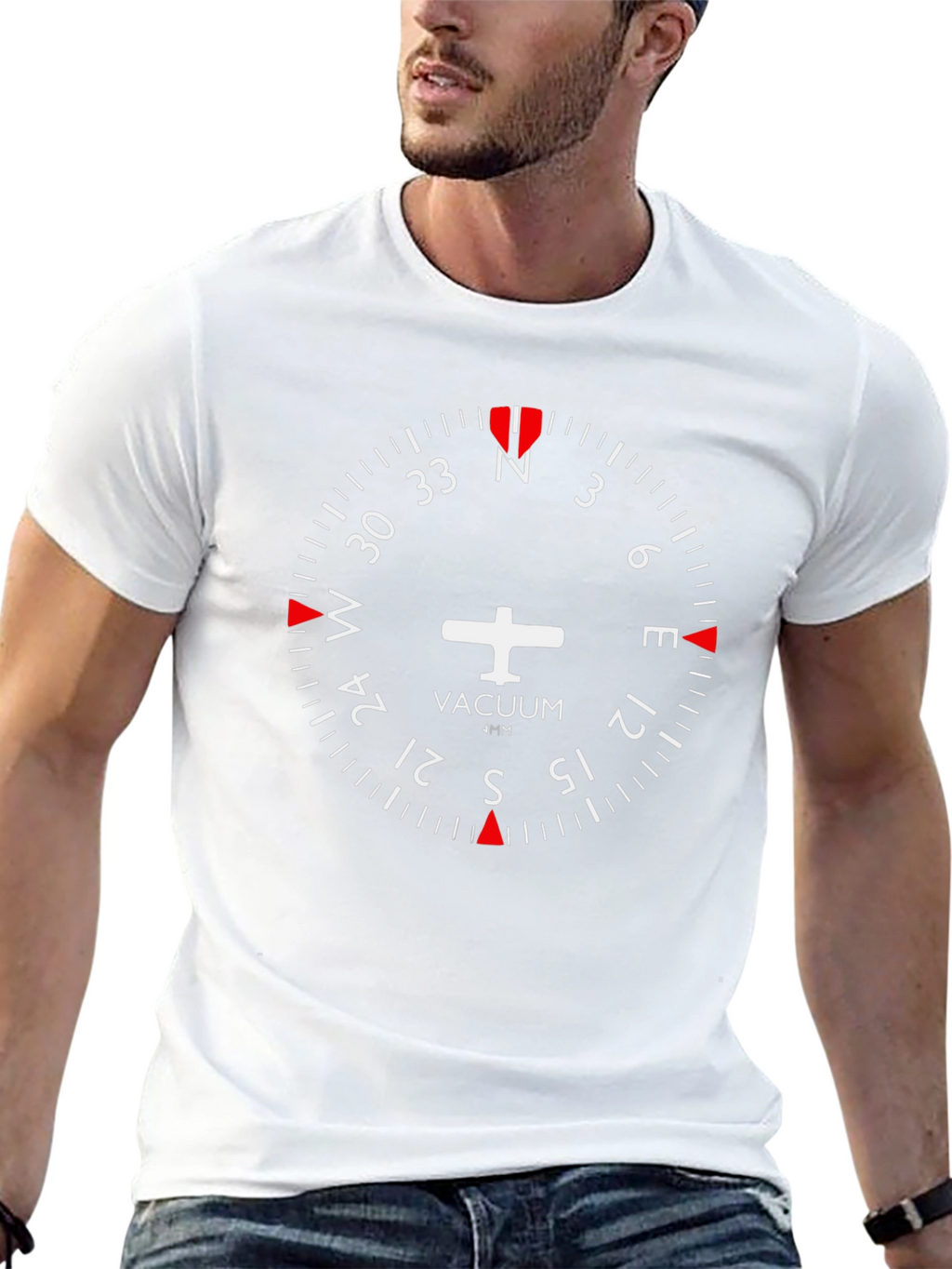 Pilot Aviation Compass T-Shirt
