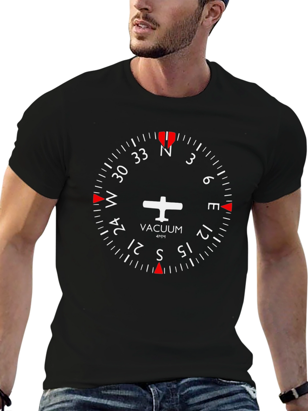 Pilot Aviation Compass T-Shirt
