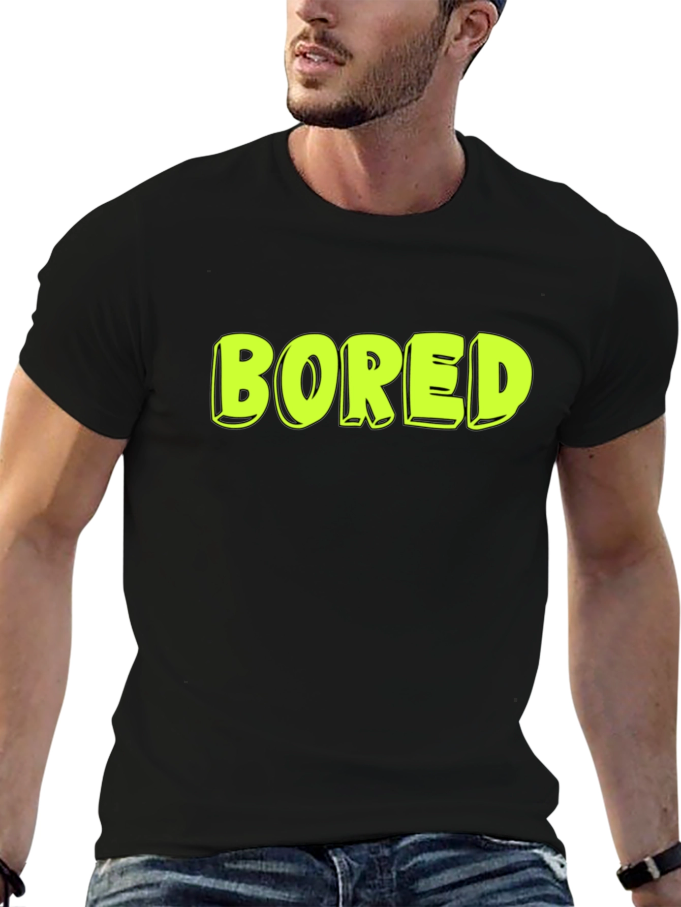 Bored Tee - Black Graphic T-Shirt