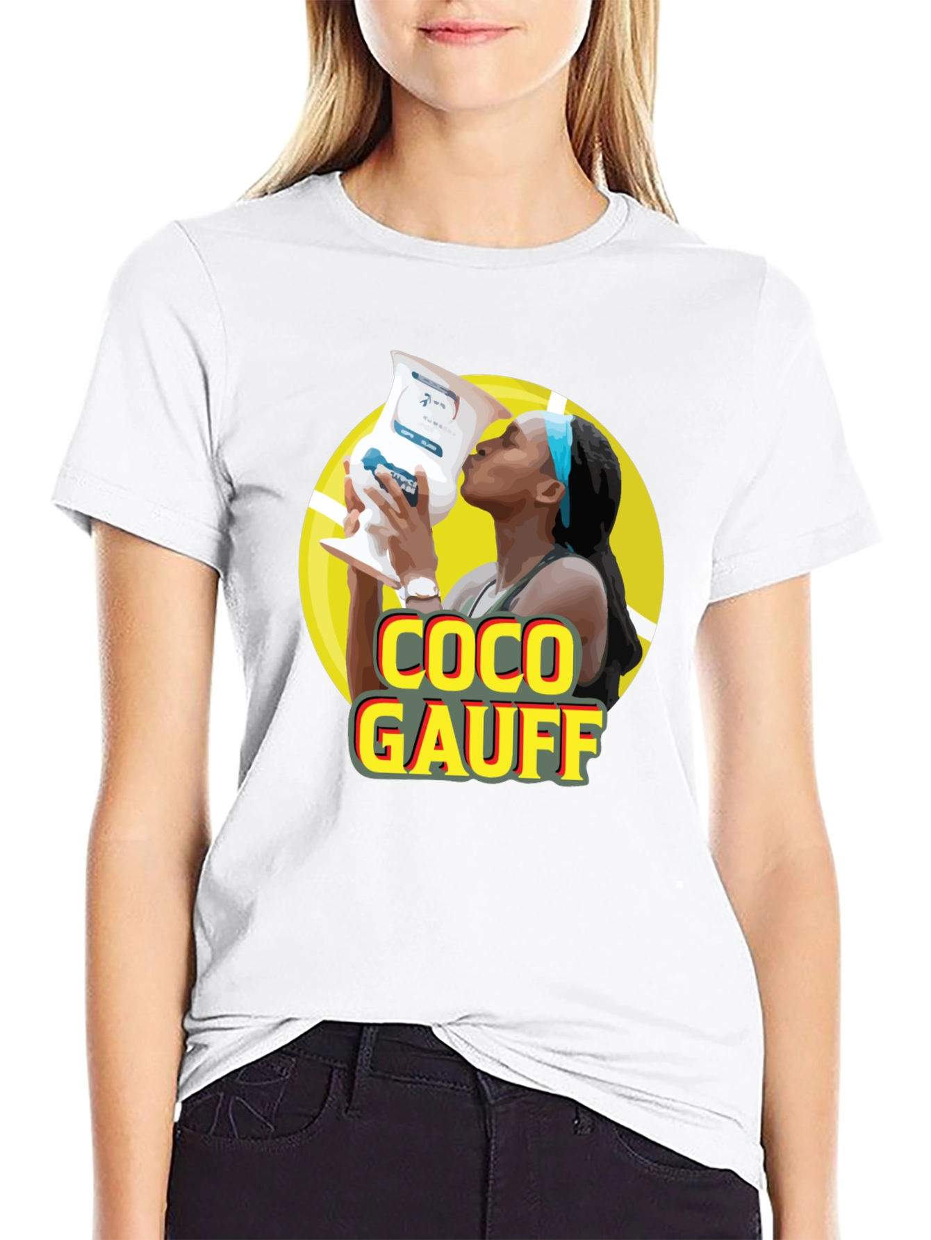 Coco Gauff Black T-Shirt - Tennis Champion Tee
