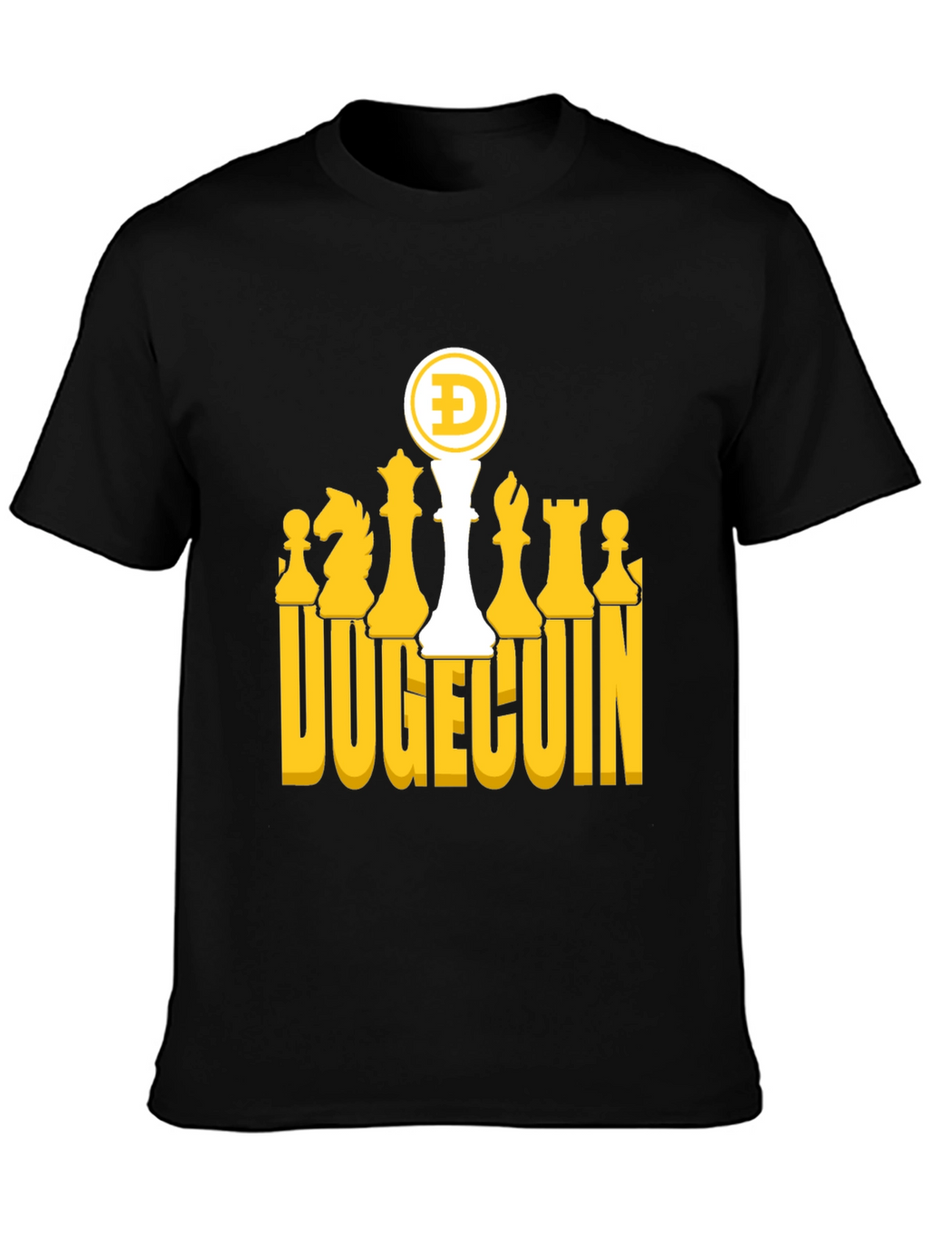 DogeChess Black T-Shirt - Crypto Tee