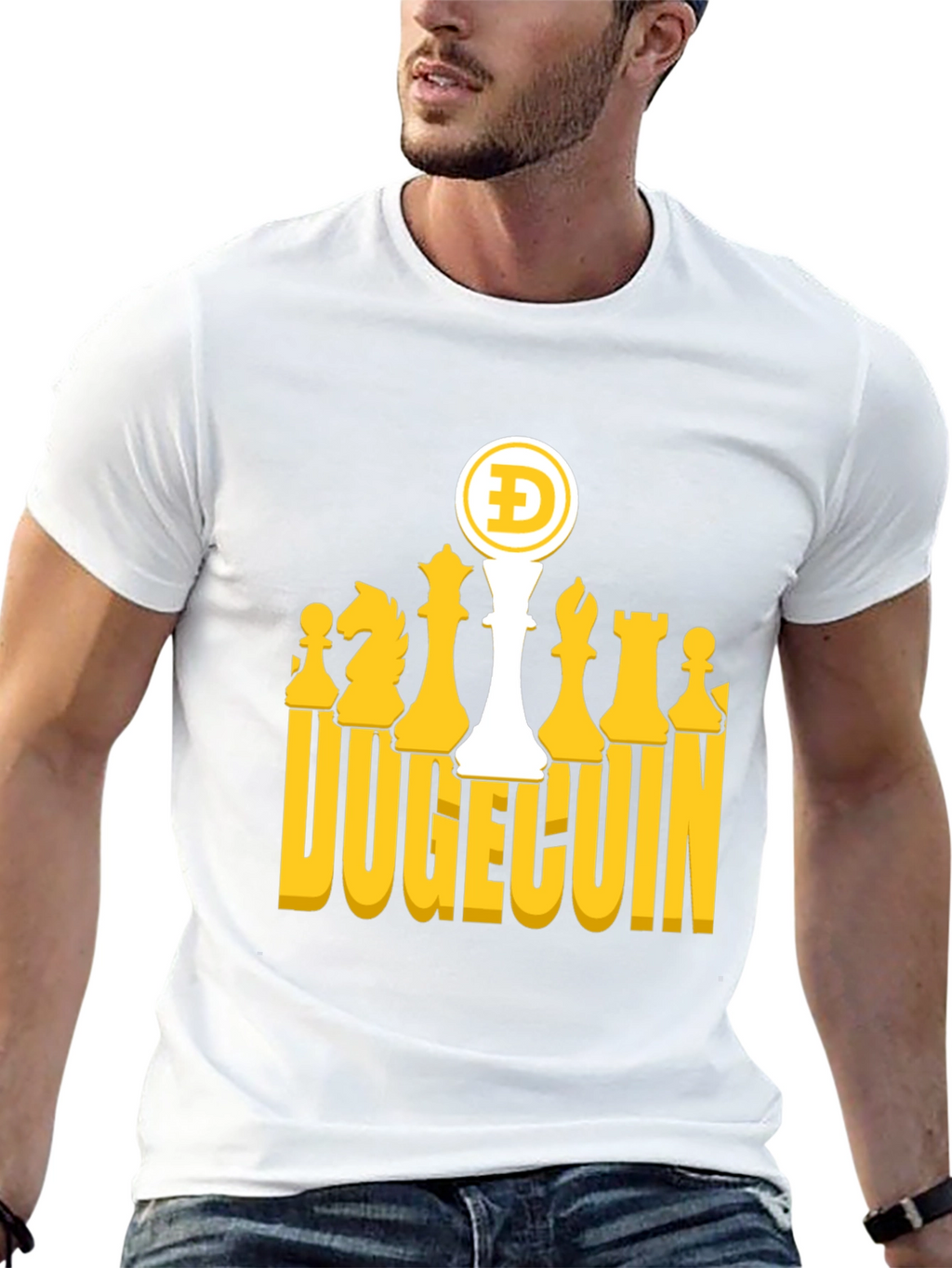 DogeChess Black T-Shirt - Crypto Tee