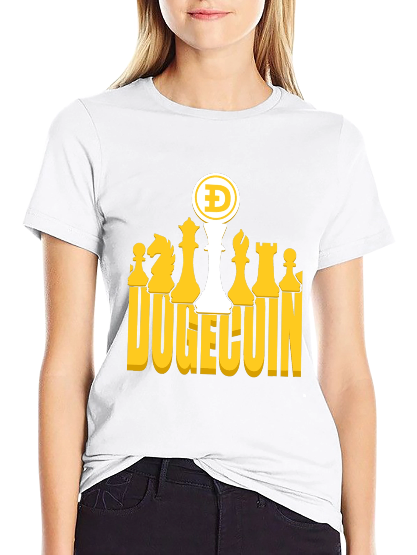 DogeChess Black T-Shirt - Crypto Tee