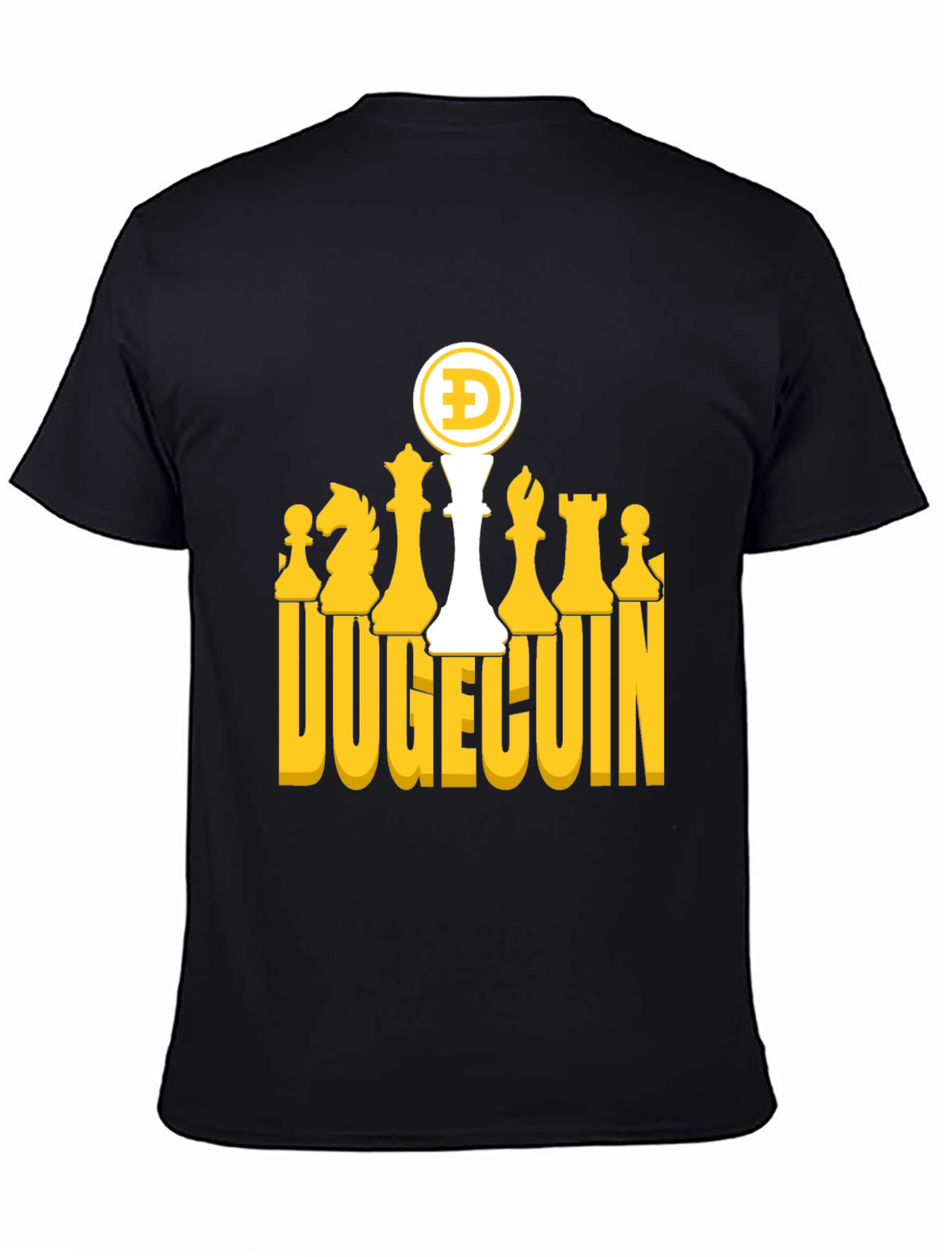 DogeChess Black T-Shirt - Crypto Tee
