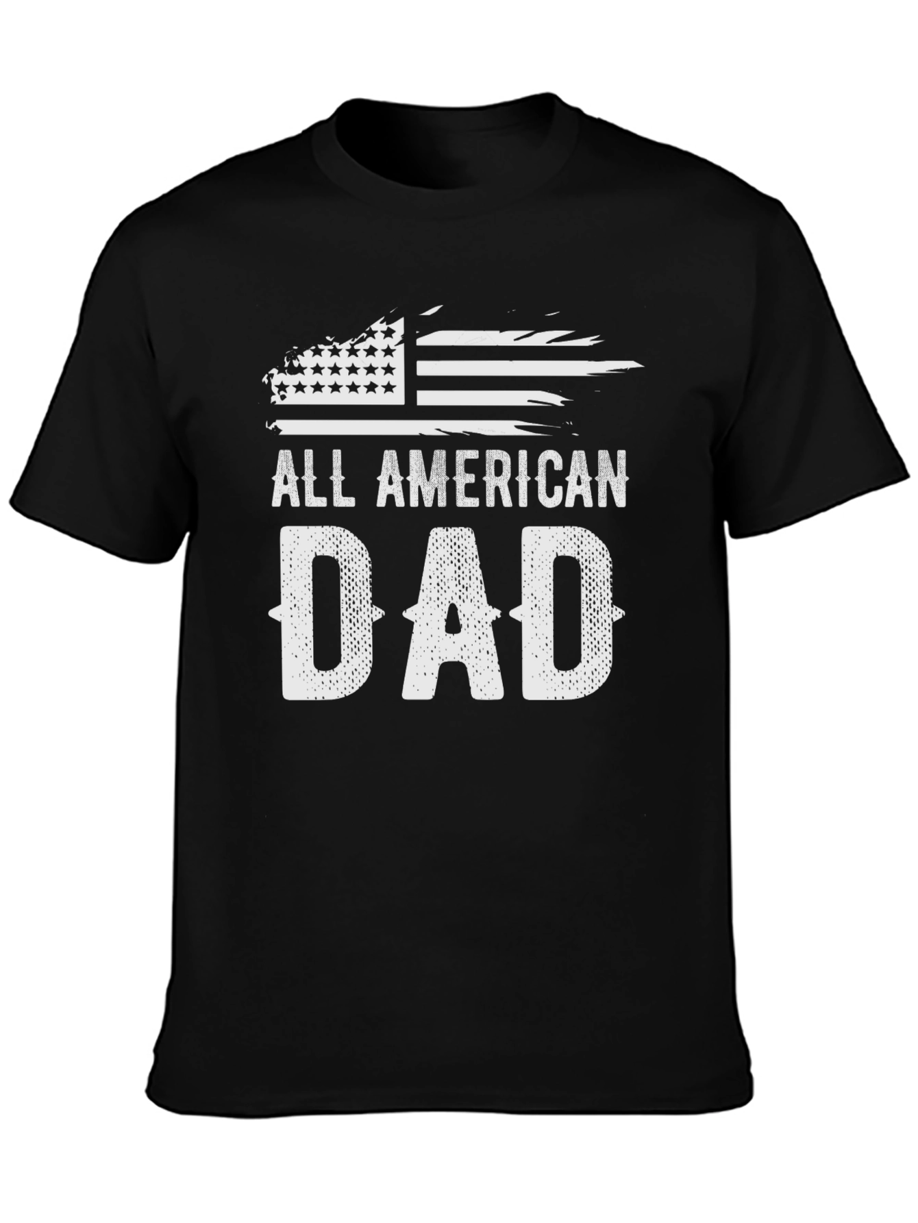 All American Dad Graphic Tee - Patriotic Fathers Day Shirt