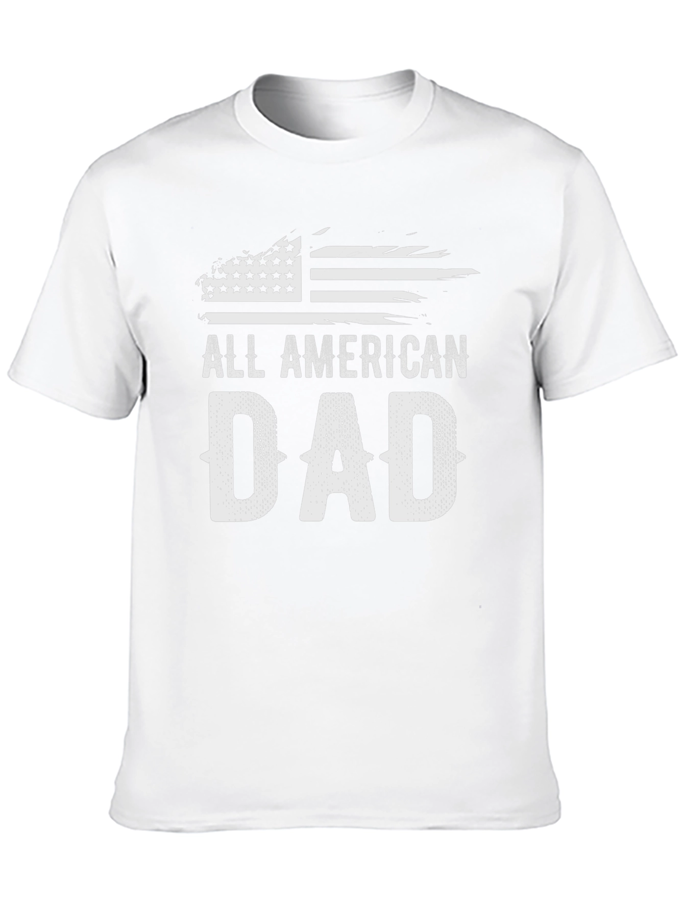 All American Dad Graphic Tee - Patriotic Fathers Day Shirt