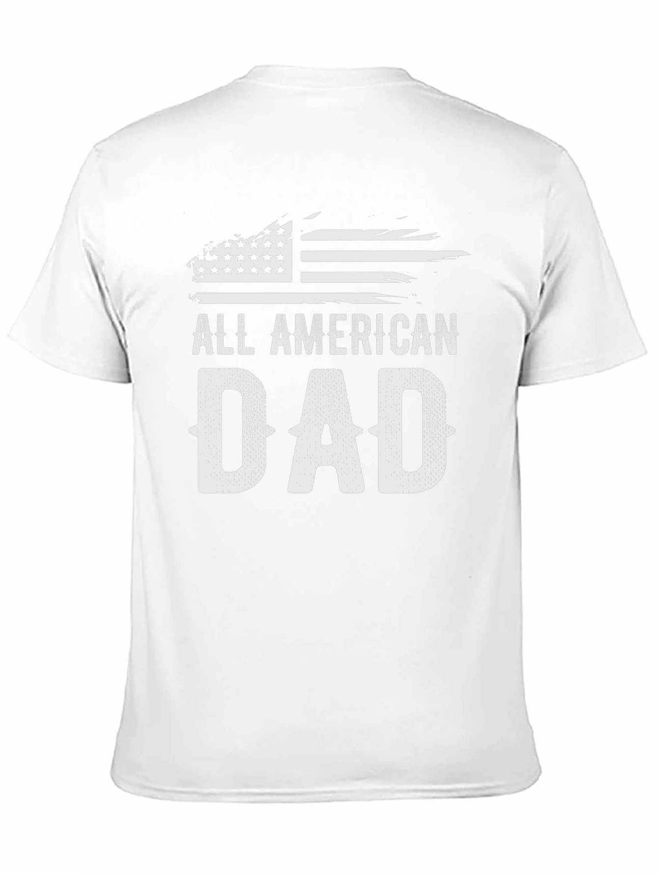 All American Dad Graphic Tee - Patriotic Fathers Day Shirt