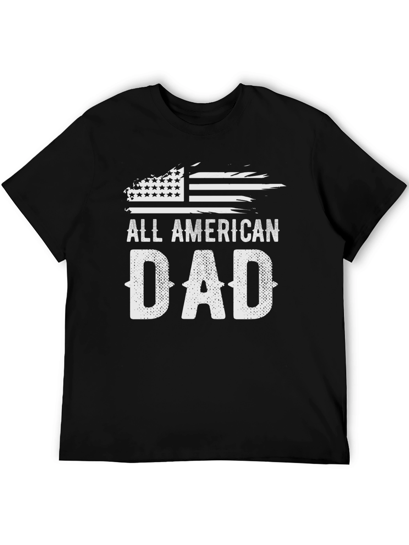 All American Dad Graphic Tee - Patriotic Fathers Day Shirt