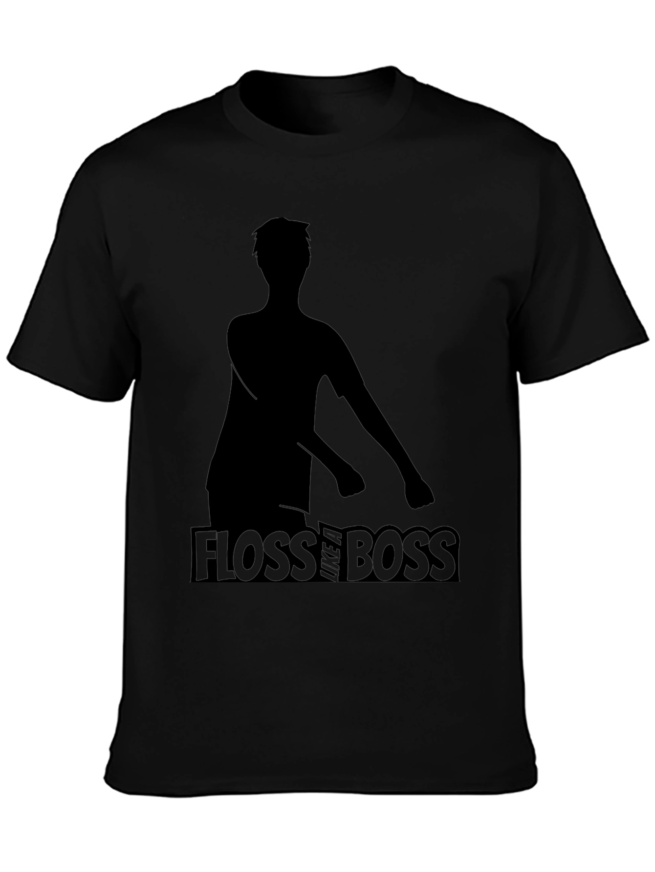 Floss Like a Boss Black T-Shirt