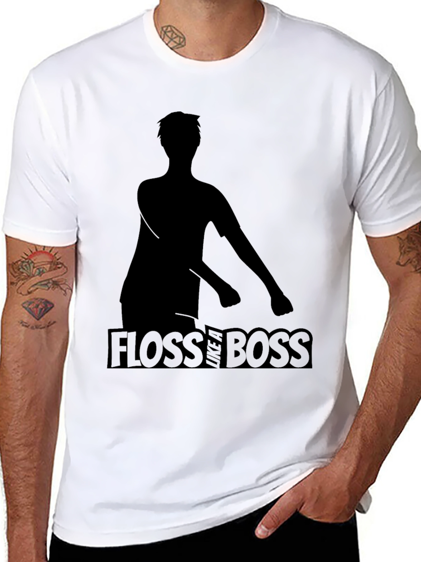 Floss Like a Boss Black T-Shirt