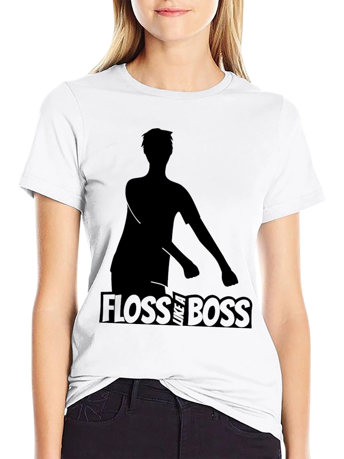 Floss Like a Boss Black T-Shirt