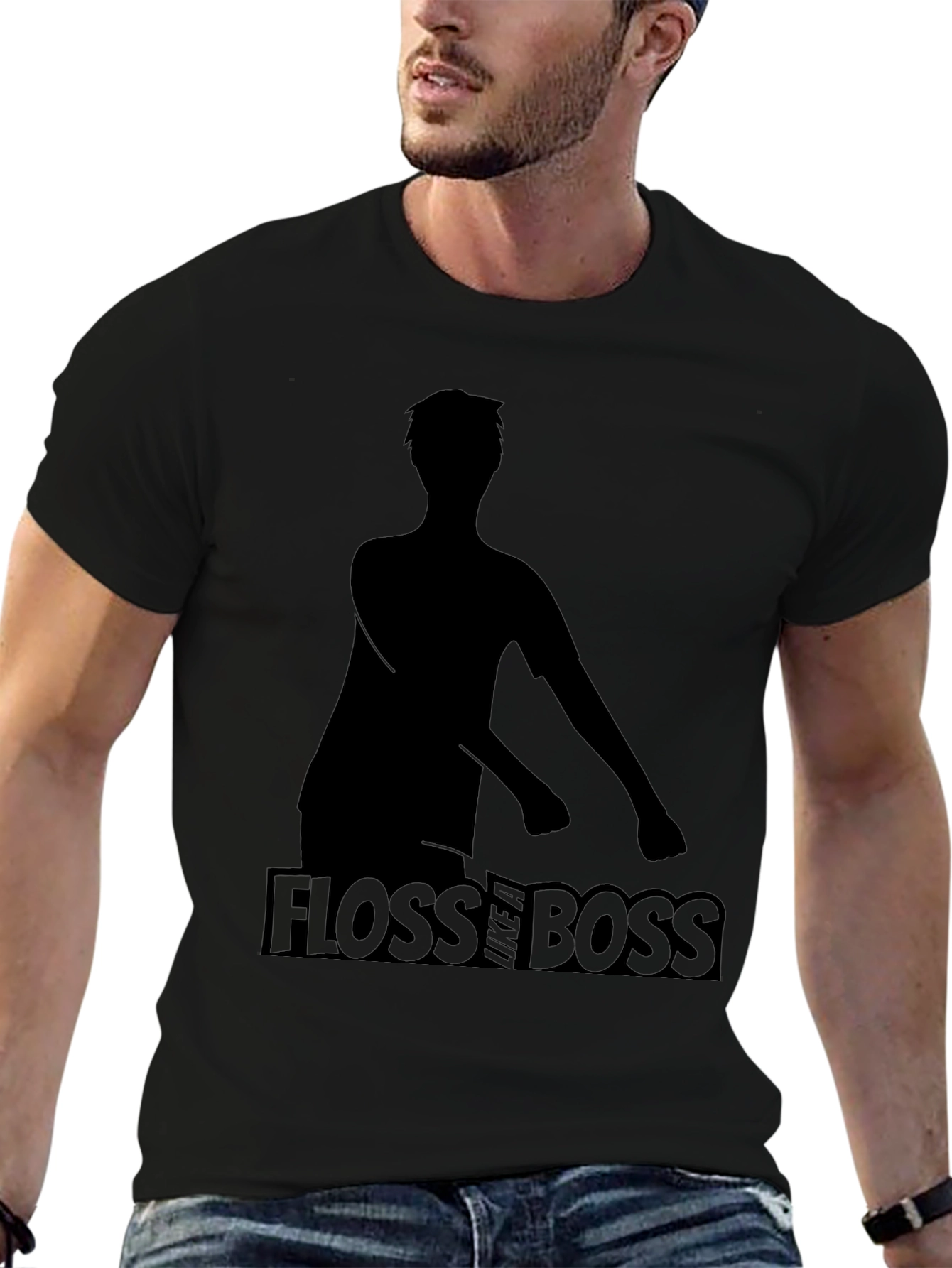 Floss Like a Boss Black T-Shirt