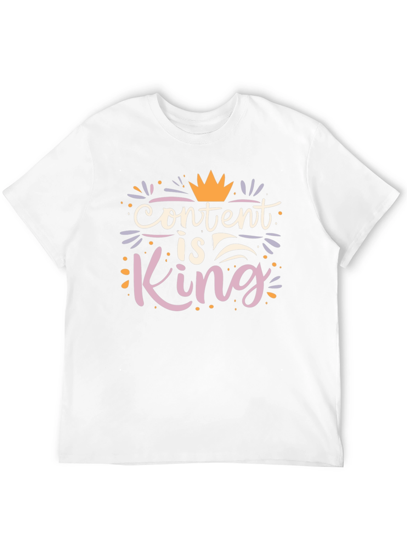Content is King Graphic Tee - Trendy Black T-Shirt