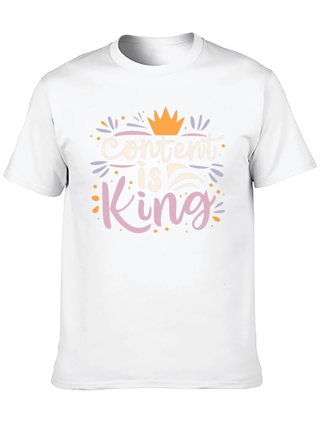 Content is King Graphic Tee - Trendy Black T-Shirt