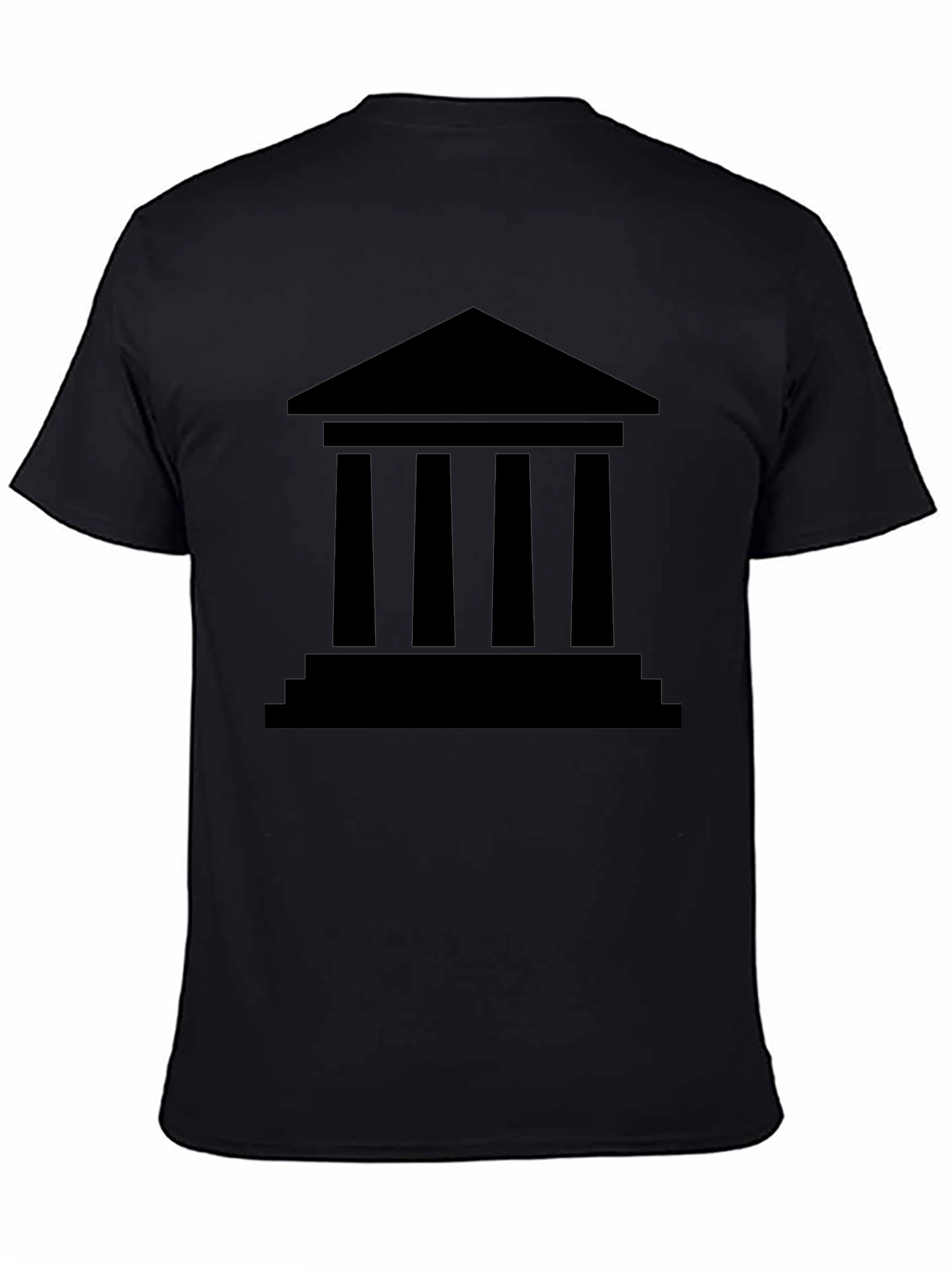 Greek Temple Graphic Tee - Classic Architecture T-Shirt