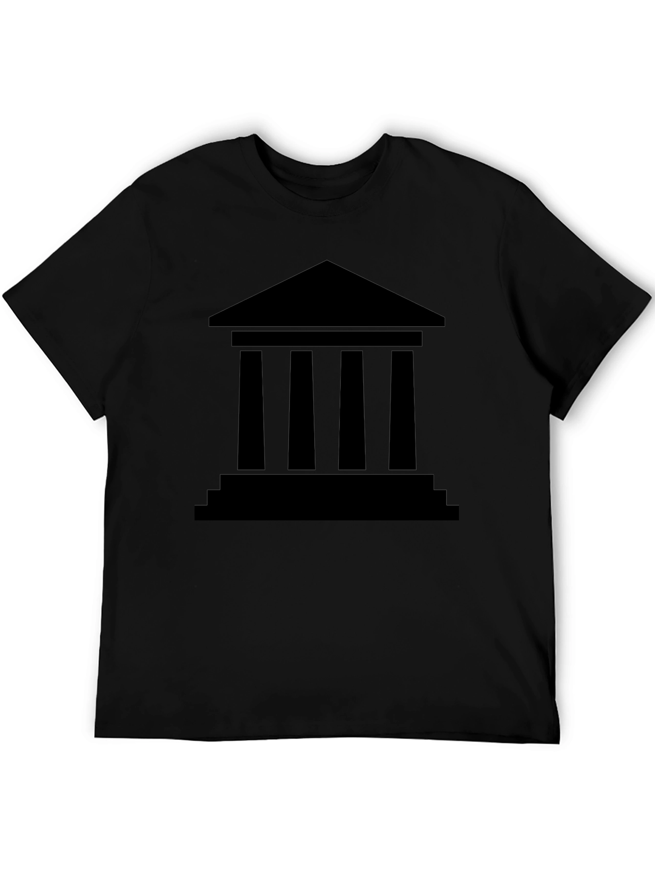 Greek Temple Graphic Tee - Classic Architecture T-Shirt