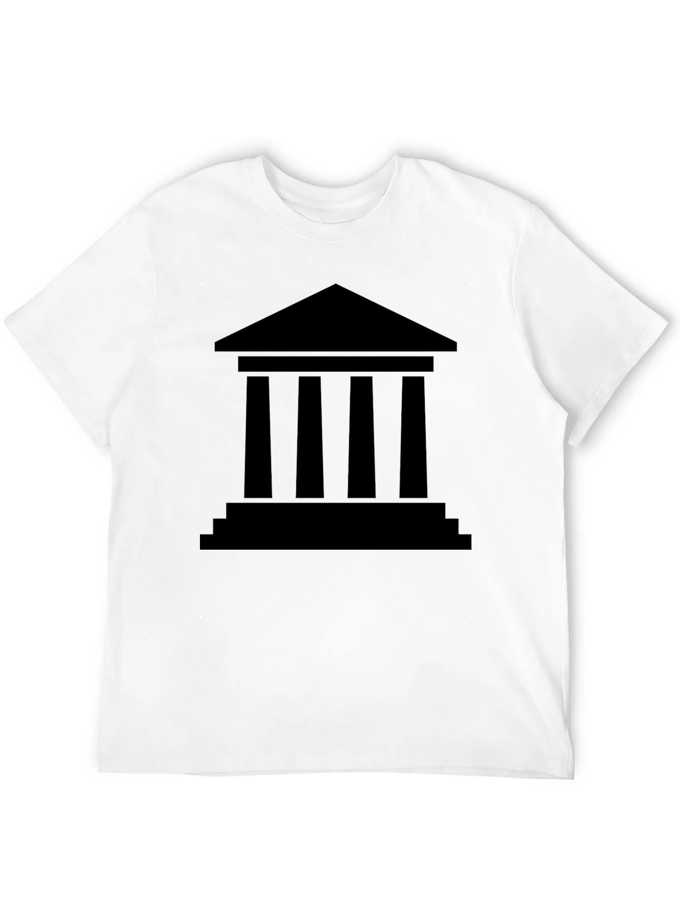 Greek Temple Graphic Tee - Classic Architecture T-Shirt