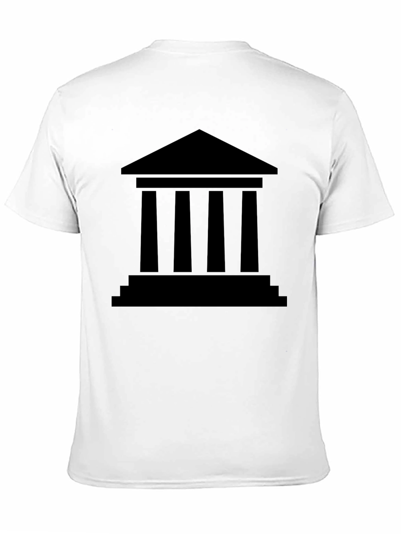 Greek Temple Graphic Tee - Classic Architecture T-Shirt