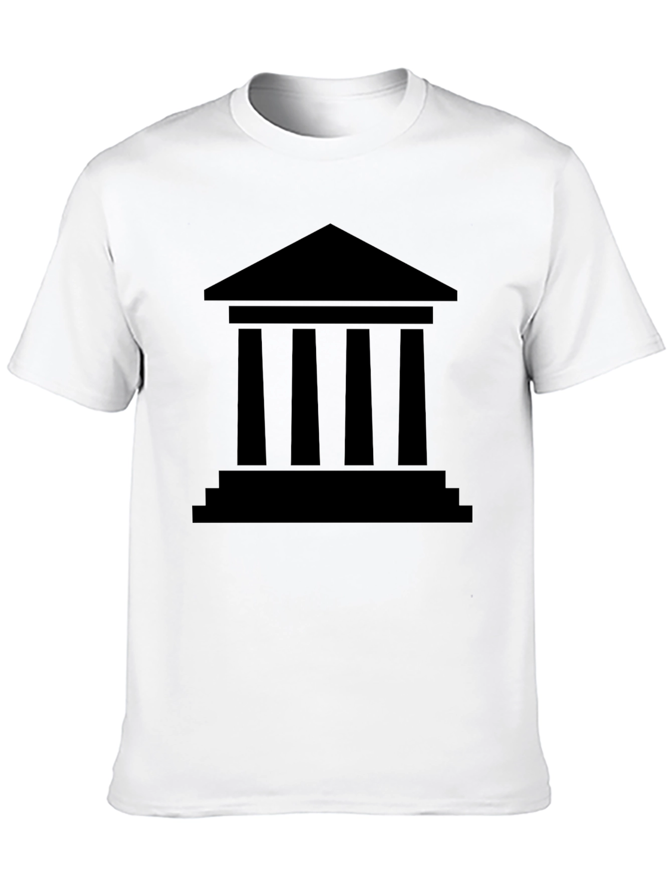 Greek Temple Graphic Tee - Classic Architecture T-Shirt